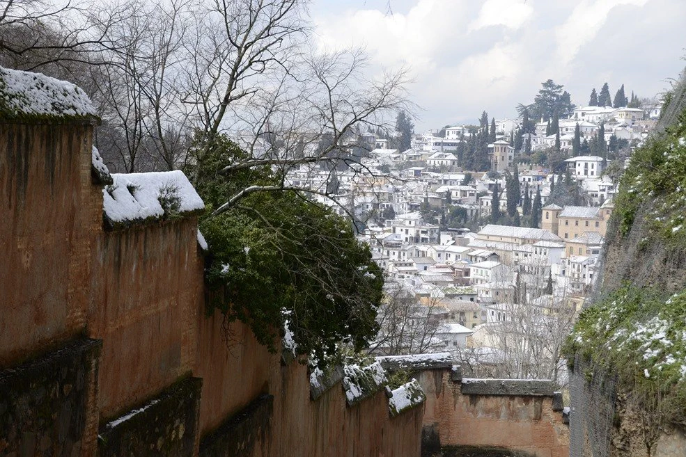 Snowy Day in the Alhambra