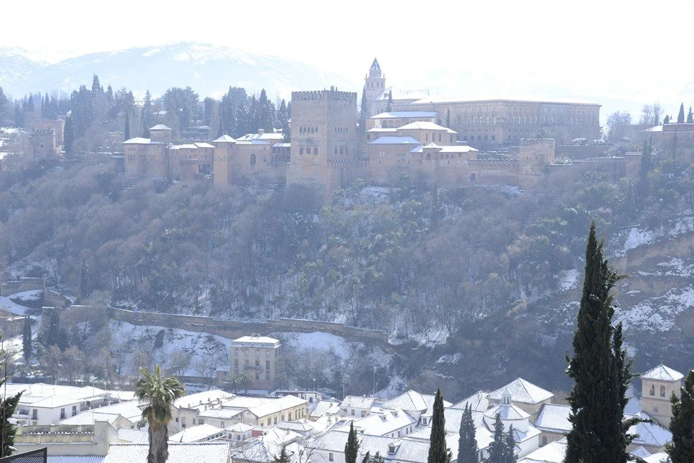 Snowy Day in the Alhambra