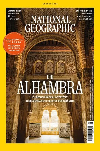 La Alhambra de Granada es portada de agosto en la revista National Geographic de Alemania