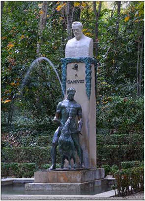 Monumento a Ganivet, en la Alhambra